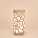 Marra Medium Illuminated Planter – White