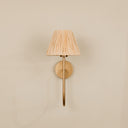 Aria Arc Wall Light with Raffia Shade