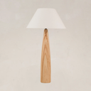 Baobab Table Lamp with Tapered Linen Shade – Blonde