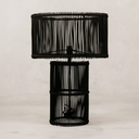 Congo Cane Table Lamp – Black