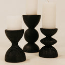 Nuru Candle Holders Set – Black