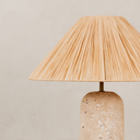 Donga Table Lamp with Raffia Shade – Natural