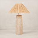 Donga Table Lamp with Raffia Shade – Natural
