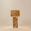 Gilded Leaf Barrel Table Lamp