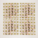 Chilly Leaf Checks Napkins