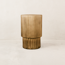 Komo Tall Side Table – Antique Gold