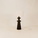 Mnara Wooden Table Lamp with Fabric Shade