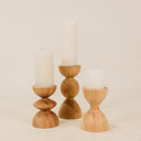 Nuru Candle Holders Set – Blonde