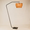 Pinda Arch Lamp with Two-Tier Jute Shade