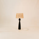 Sabie Table Lamp with Raffia Shade – Black