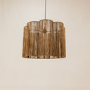 Scalopped Jute Pendant – Natural