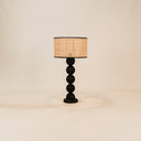 Skukuza Table Lamp with Grid Weave Shade – Black