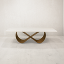 Sokoto Dining Table – White & Gold