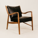 Athena Leather Chair – Black