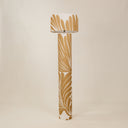 Gilded Leaf Barrel Floor Lamp