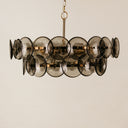 Ivanna Chandelier – Brass & Smoke