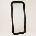 Igbo Leather Standing Mirror – Black