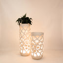 Marra Large Illuminated Planter – White