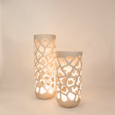 Marra Medium Illuminated Planter – White