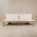 Oasis Large Three Seater Ashwood Couch – White