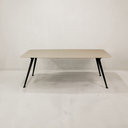 Saba Dining Table – Grey & Black
