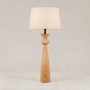 Sabie Table Lamp with Tapered Linen Shade – Blonde