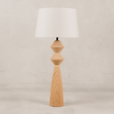 Satara Table Lamp with Tapered Linen Shade – Blonde
