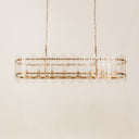 Zuri Chandelier – Brass & Clear