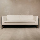 Horizon Large Three Seater Couch – Black & White