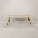 Saba Dining Table – Grey & Gold