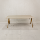 Shona Dining Table – Grey & Gold