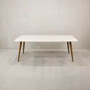 Shona Dining Table – White & Gold