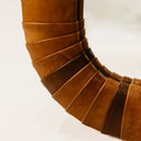 Igbo Leather Wall Mirror – Tan