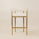 Kaya Bar Chair – White & Gold