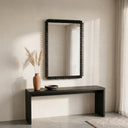 Kuru Slatted Wall Mirror – Black