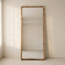 Kuru Slatted Wide Mirror – Blonde