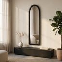 Kuru Pill Slatted Tall Mirror – Black