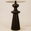 Mnara Wooden Table Lamp with Fabric Shade