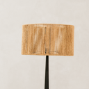 Mbele Floor Lamp with Paper Rope Shade – Black