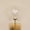 Mulu Glass & Brass Wall Light