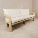 Oasis Large Three Seater Ashwood Couch – White