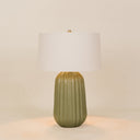 Pepino Table Lamp with Linen Shade – Sage