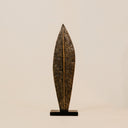 Pluma Large Sculpture – Antique Gold