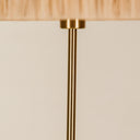 Safi Brass Floor Lamp with Raffia Shade – Brass & Natural