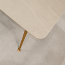 Saba Dining Table – Grey & Gold