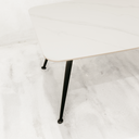 Saba Dining Table – White & Black