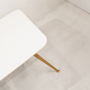 Saba Dining Table – White & Gold