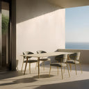 Shona Dining Table – Grey & Gold