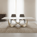 Sokoto Dining Table – White & Gold