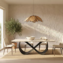 Sokoto Dining Table – White & Black